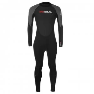 Gul Contour Full Wetsuit Mens - Black/Grey/Red