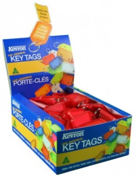Kevron Plastic Clicktag Key Tag Red Pk 100