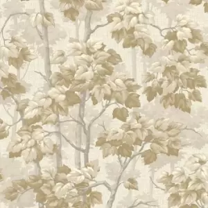 Belgravia Decor Giorgio Tree Beige Textured Wallpaper