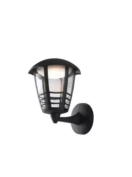 CLOE Outdoor LED Wall Lanterns with Sensor Black, IP44 800lm 4000K 19.3x29x17cm