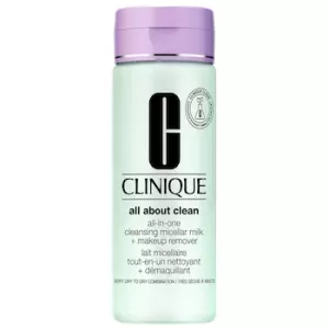 Clinique Cleansers and Makeup Removers All About Clean All-in-One Cleansing Micellar Milk + Makeup Remover Very Dry to Dry Combination 200ml