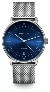 STERNGLAS S02-NA06-MI04 Naos Automatic 38mm Blue / Silver Watch