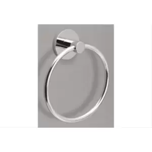 Miller Lily Towel Ring, Chrome