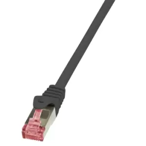 LogiLink 0.25m Cat.6 S/FTP networking cable Black Cat6 S/FTP (S-STP)