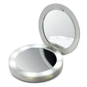 HoMedics MIR150 Pretty & Powerful Charging Compact Mirror - White