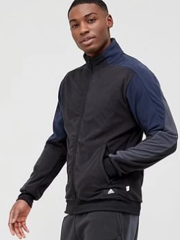 adidas Future Icon Polar Fleece Track Top - Black, Size 2XL, Men