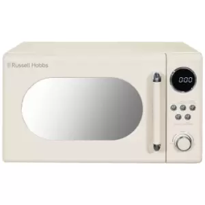 Russell Hobbs RHM2044C 800W 20L Retro Solo Digital Microwave - Cream