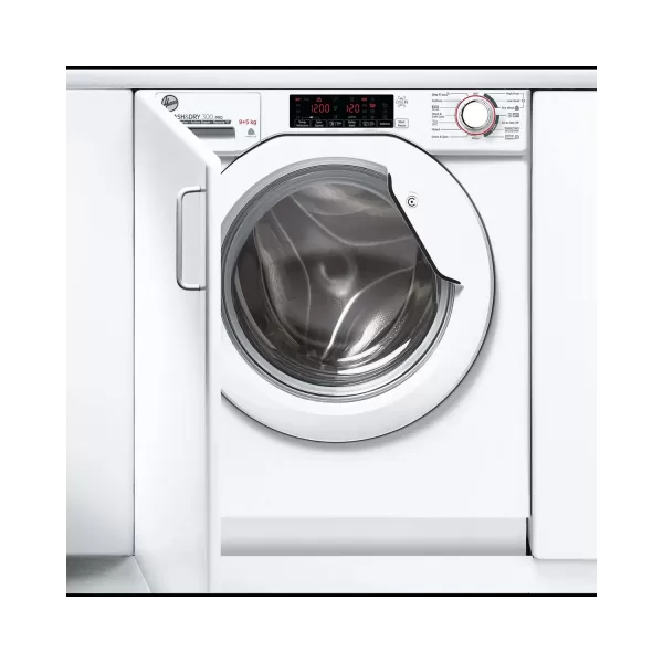 Hoover H-WASH&DRY 300 PRO HBDOS695TAME WiFi Connected Integrated 9Kg / 5Kg Washer Dryer with 1600 rpm - White - D Rated