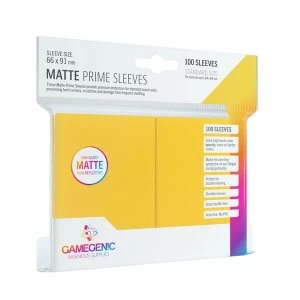 Gamegenic Matte Prime Yellow - 100 Sleeves