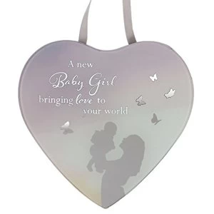 Reflections Of The Heart Baby Girl Plaque