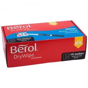 Berol Drywipe Pen Fine Black Pack of 192 1984905