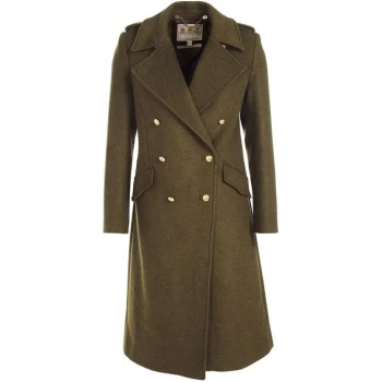 Barbour Inverraray Wool Coat - Miltary Olive