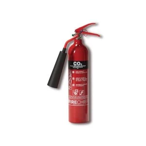 IVG Safety 2.0KG Firechief CO2 Fire Extinguisher for Class A B and E Fires
