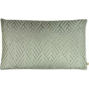 Kai Demeter Geometric Cushion Cover (One Size) (Mint) - Mint