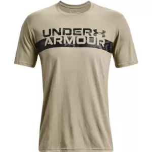 Under Armour Armour Camo Stripe T-Shirt Mens - Grey