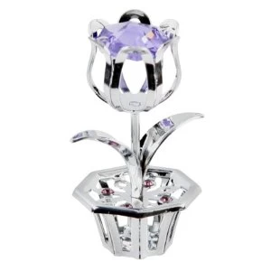 Crystocraft Tulip - Lilac - Crystals From Swarovski?