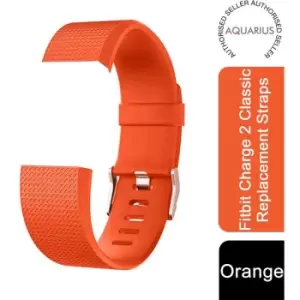 Fitbit Charge2 ClassicReplacement Straps,AdjustableStraps with MetalClasp,Orange