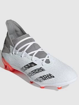 adidas Predator 20.3 Firm Ground Football Boots - White, Size 11, Men