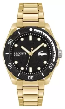 Lacoste 2011287 Mens Finn (44mm) Black Dial / Gold-Tone Watch