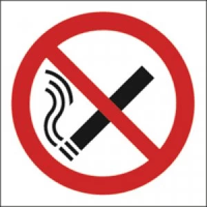 Blick Safety Sign No Smoking Symbol 100x100mm Self-Adhesive Pack of 5 KP01
