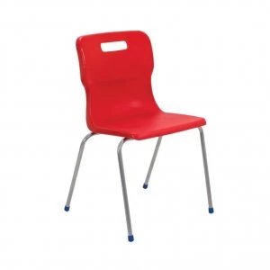 TC Office Titan 4 Leg Chair Size 6, Red