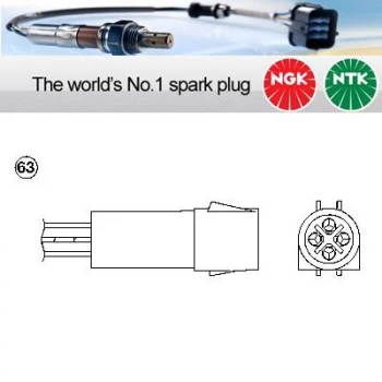 1x NGK NTK Oxygen O2 Lambda Sensor OZA527-E21 OZA527E21 (1817)