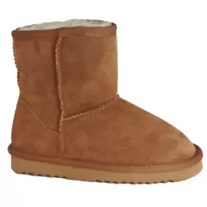 Eastern Counties Leather Childrens/Kids Charlie Sheepskin Boots (6 Child UK) (Chestnut)