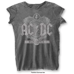 AC/DC - Black Ice Womens X-Small T-Shirt - Grey