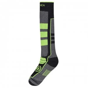 Nevica Vail 1 Pack Ski Socks Mens - Black/Lime