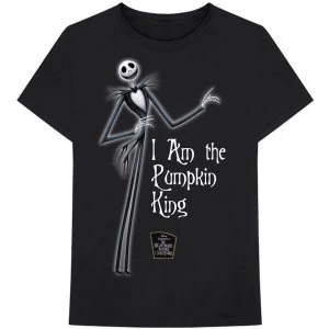 Disney - The Nightmare Before Christmas Pumpkin King Unisex X-Large T-Shirt - Black