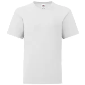 Fruit Of The Loom Childrens/Kids Iconic T-Shirt (9-11 Years) (White)