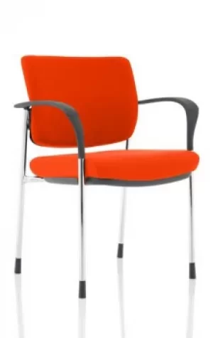 Brunswick Deluxe Chrome Frame Bespoke Colour Back And Seat Tabasco Red With Arms