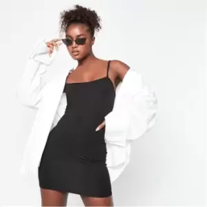 Missguided Basic Jersey Cami Mini Dress - Black