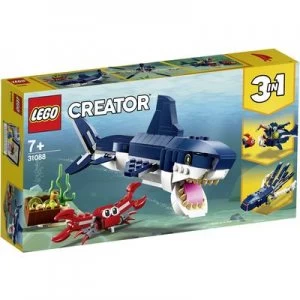 LEGO Creator 3in1 Deep Sea Creatures Toy Shark Set 31088