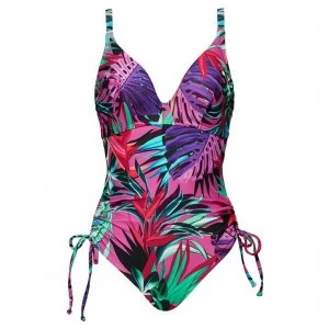Figleaves Classic Underwired Non Pad Swimsuit - Pink PALM