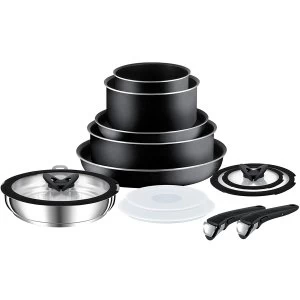 Tefal Ingenio Essential 13 Piece Non-Stick Pan Set with Lids and Bakelite Handle