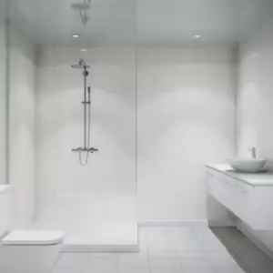 Multipanel Classic Bathroom Wall Panel Hydrolock 2400 X 1200mm Blizzard - 722196