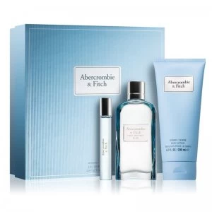 Abercrombie & Fitch First Instinct Blue Gift Set 100ml Eau de Parfum + 15ml Eau de Parfum + 200ml Body Lotion