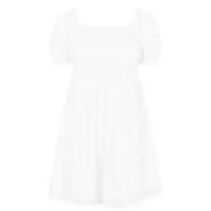 Daisy Street Babydoll Dress - White