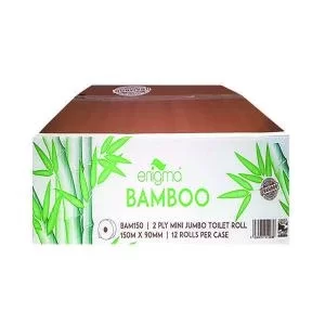Lucart Toilet Roll Mini Jumbo Bamboo 2-Ply 100m Pack of 12 BAM150