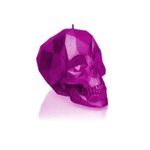 Pink Metallic Large Low Poly Skull