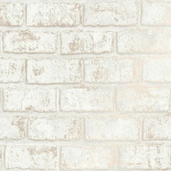 Holden Decor - Holden Wallpaper Glistening Brick Cream/Rose Gold 12952 Full Roll