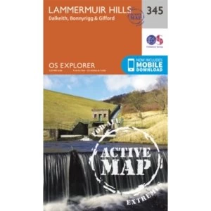 Lammermuir Hills by Ordnance Survey (Sheet map, folded, 2015)