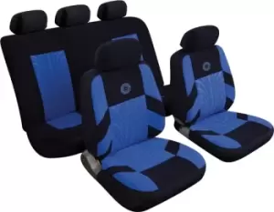Car Seat Cover Precision - Set - Black/Blue 14401 REZISTANZ