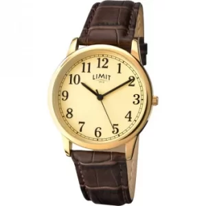 Mens Limit Gold PLated Classic Watch