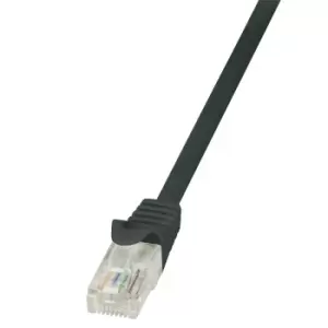 LogiLink 1m Cat.6 U/UTP networking cable Black Cat6 U/UTP (UTP)