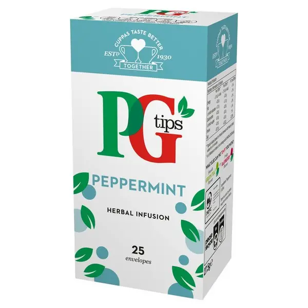 PG Tips Peppermint Herbal Infusion 25x Tea Bag