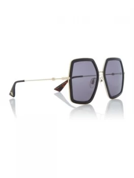 Gucci Black GG0106S GC001054 rectangle sunglasses Black