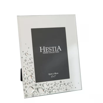 5" x 7" - HESTIA Mirror Glass Frame with Large Crystals