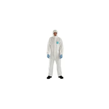 Coverall with Hood White Large - Microgard